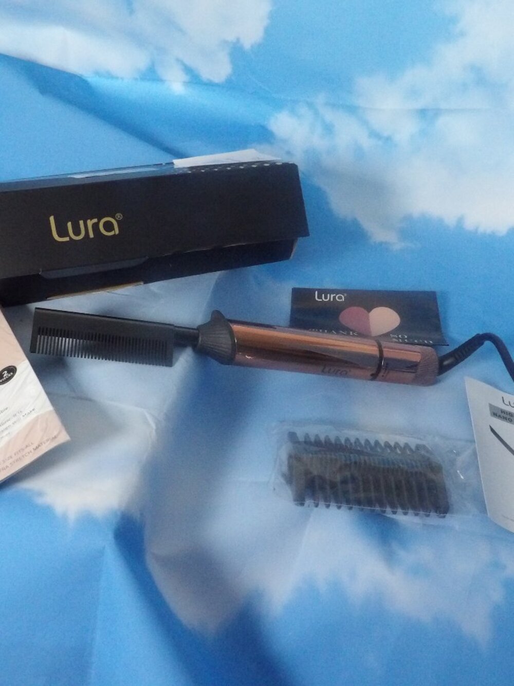 New LURA  Nano Titanium Hot Comb for Wigs  - Professional Hot Comb